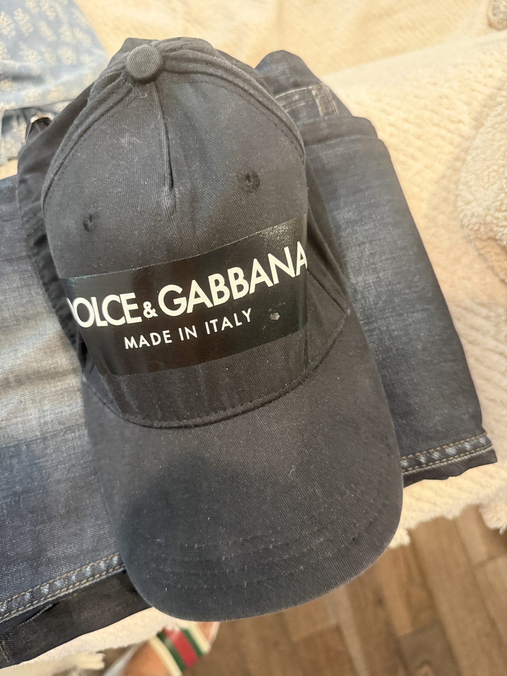 Dolce & Gabbana Black Logo Baseball Cap